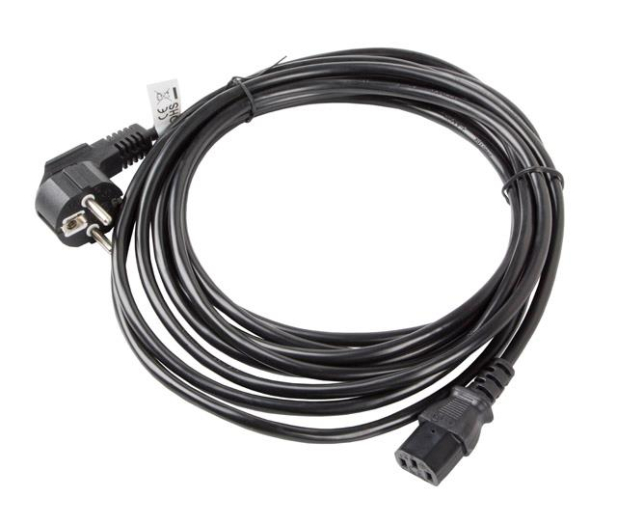 LANBERG Kabel zasilający CEE 7/7 - IEC 320 C13 VDE 5M czarny CA-C13C-11CC-0050-BK - 697025 - zdjęcie 3